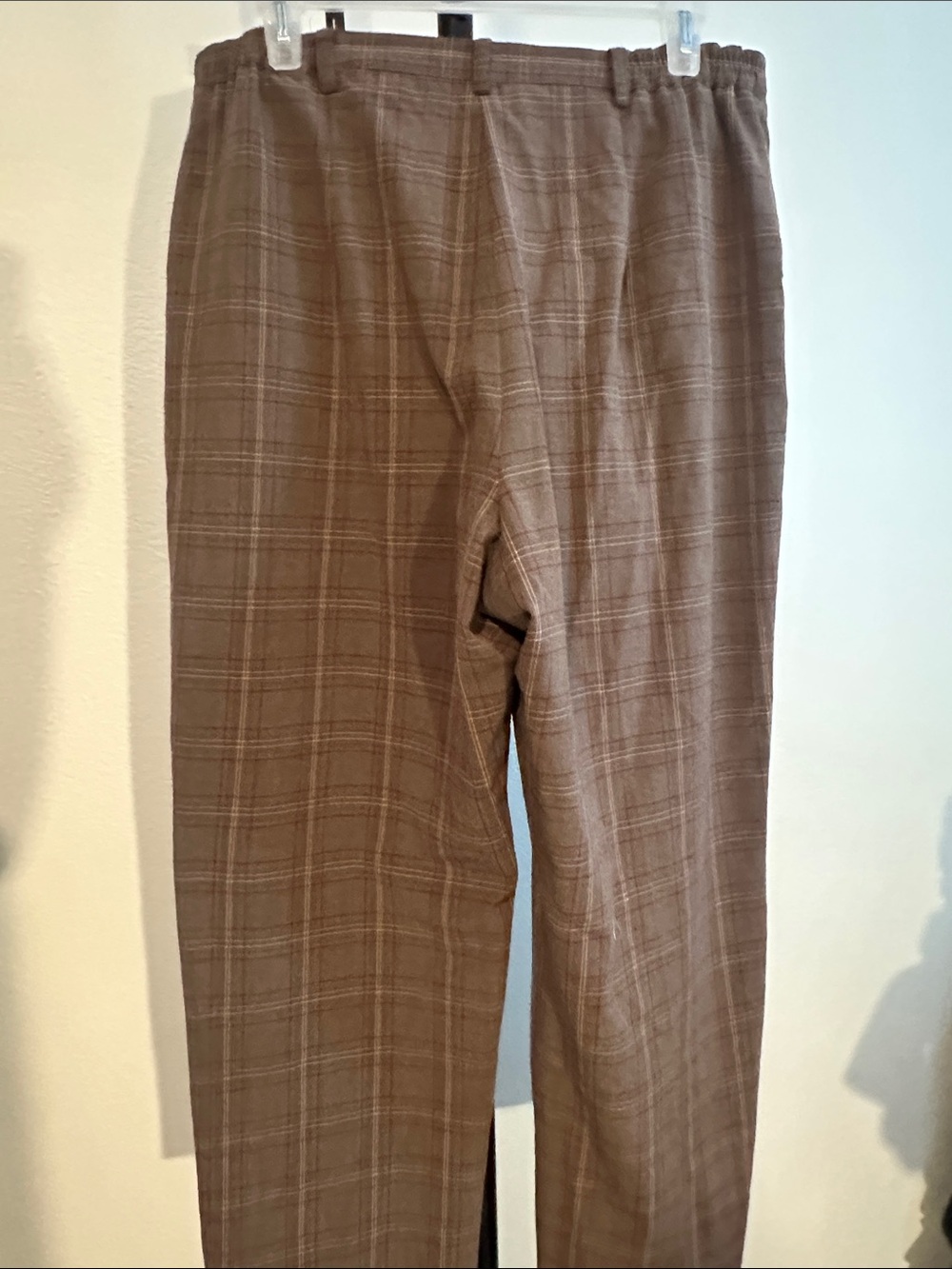 Sag Harbor Brown Plaid Women's Trousers petite - Picture 4 of 4